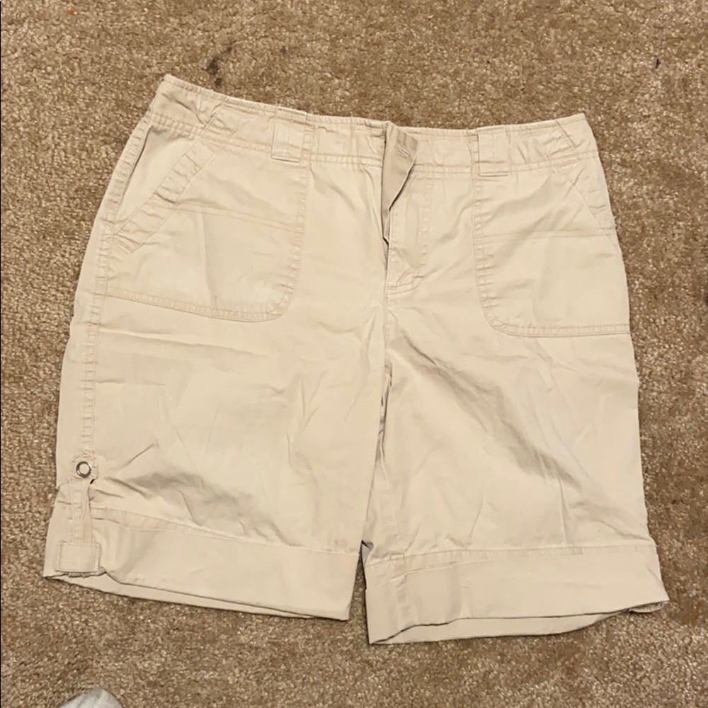Khaki shorts size 10 worn back right pocket